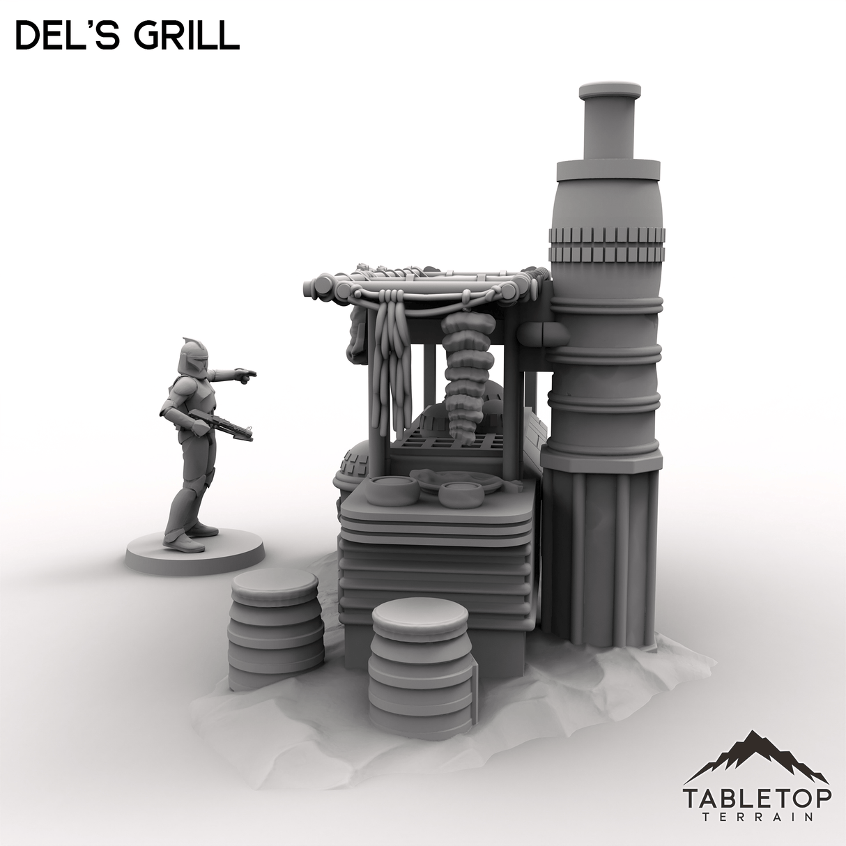 Tabletop Terrain Terrain 28/35mm Del's Grill