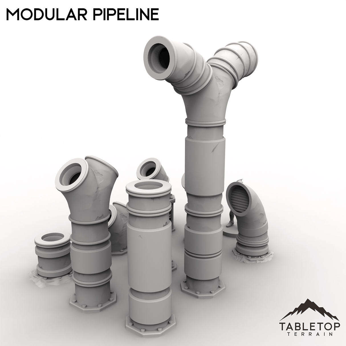 Tabletop Terrain Terrain 28/35mm Modular Pipeline