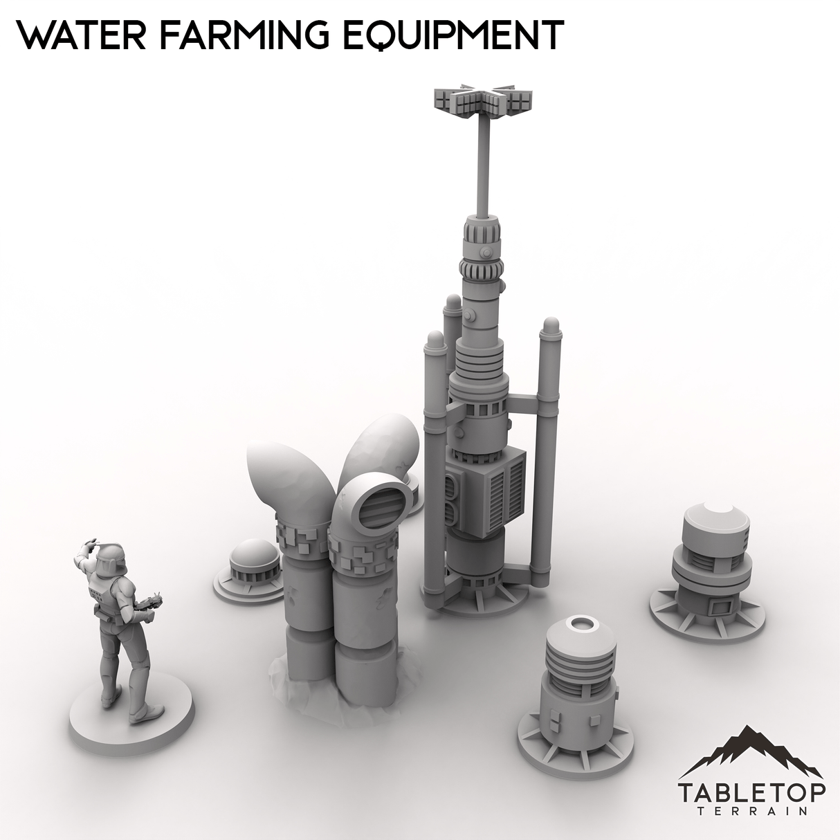 Tabletop Terrain Terrain 28/35mm Water Farming Equipment