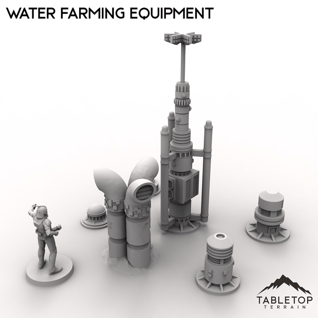 Tabletop Terrain Terrain 28/35mm Water Farming Equipment
