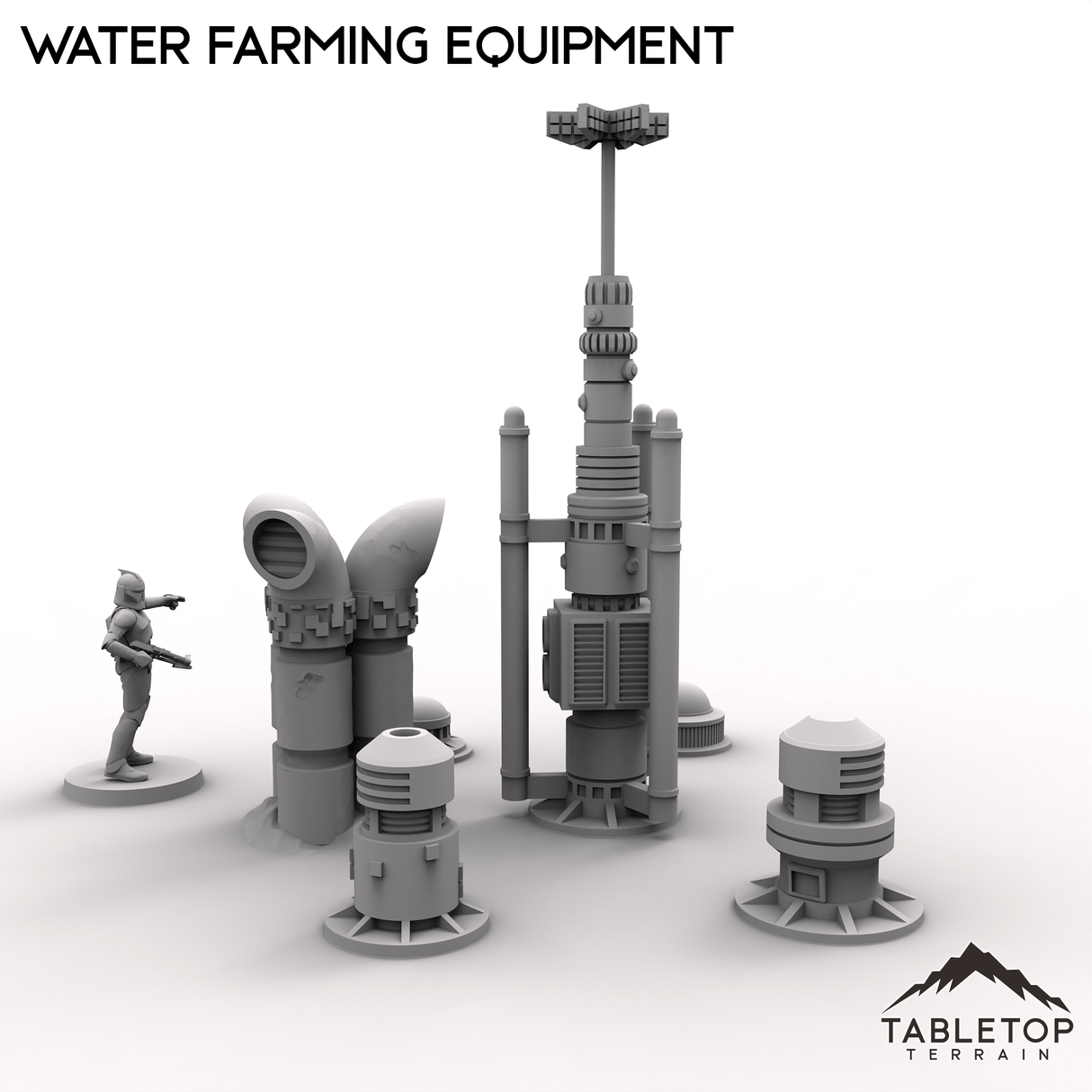 Tabletop Terrain Terrain 28/35mm Water Farming Equipment