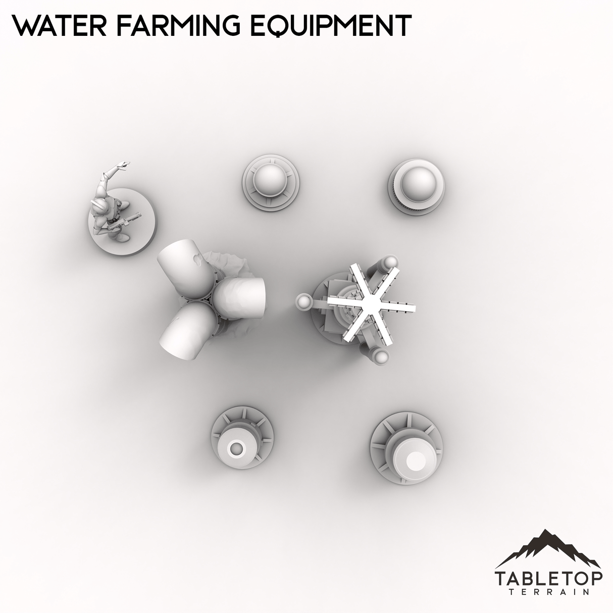 Tabletop Terrain Terrain 28/35mm Water Farming Equipment