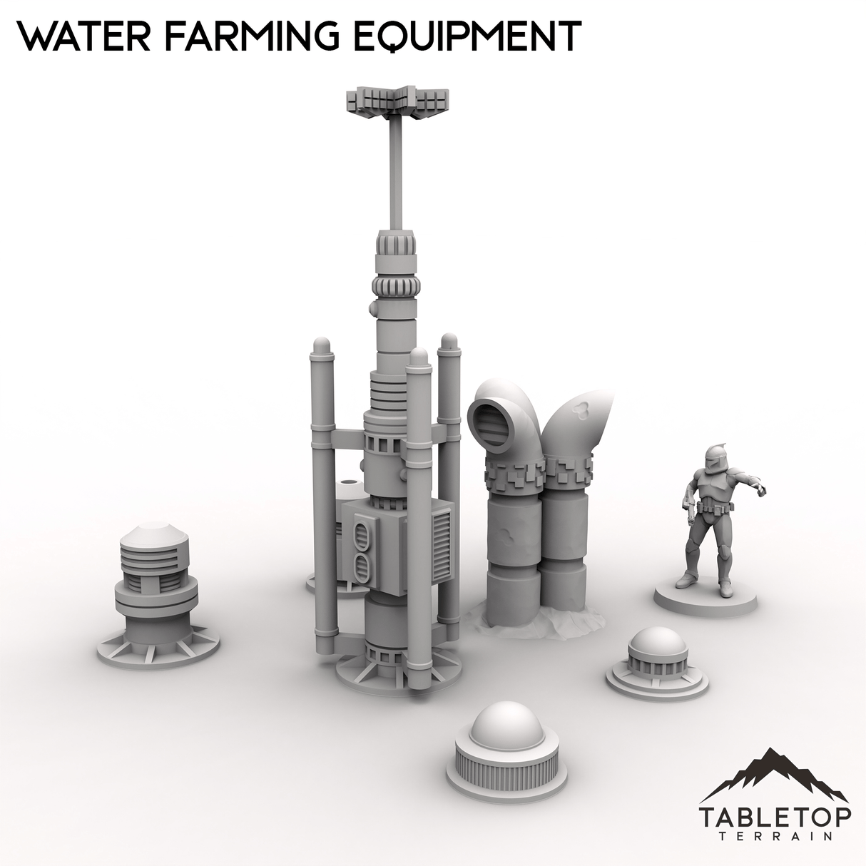 Tabletop Terrain Terrain 28/35mm Water Farming Equipment