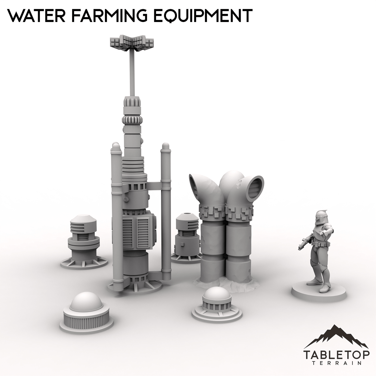 Tabletop Terrain Terrain 28/35mm Water Farming Equipment