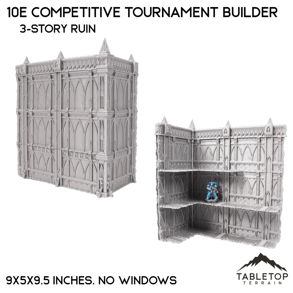 Tabletop Terrain Terrain 3-Story Ruin 10e Competitive Tournament Builder