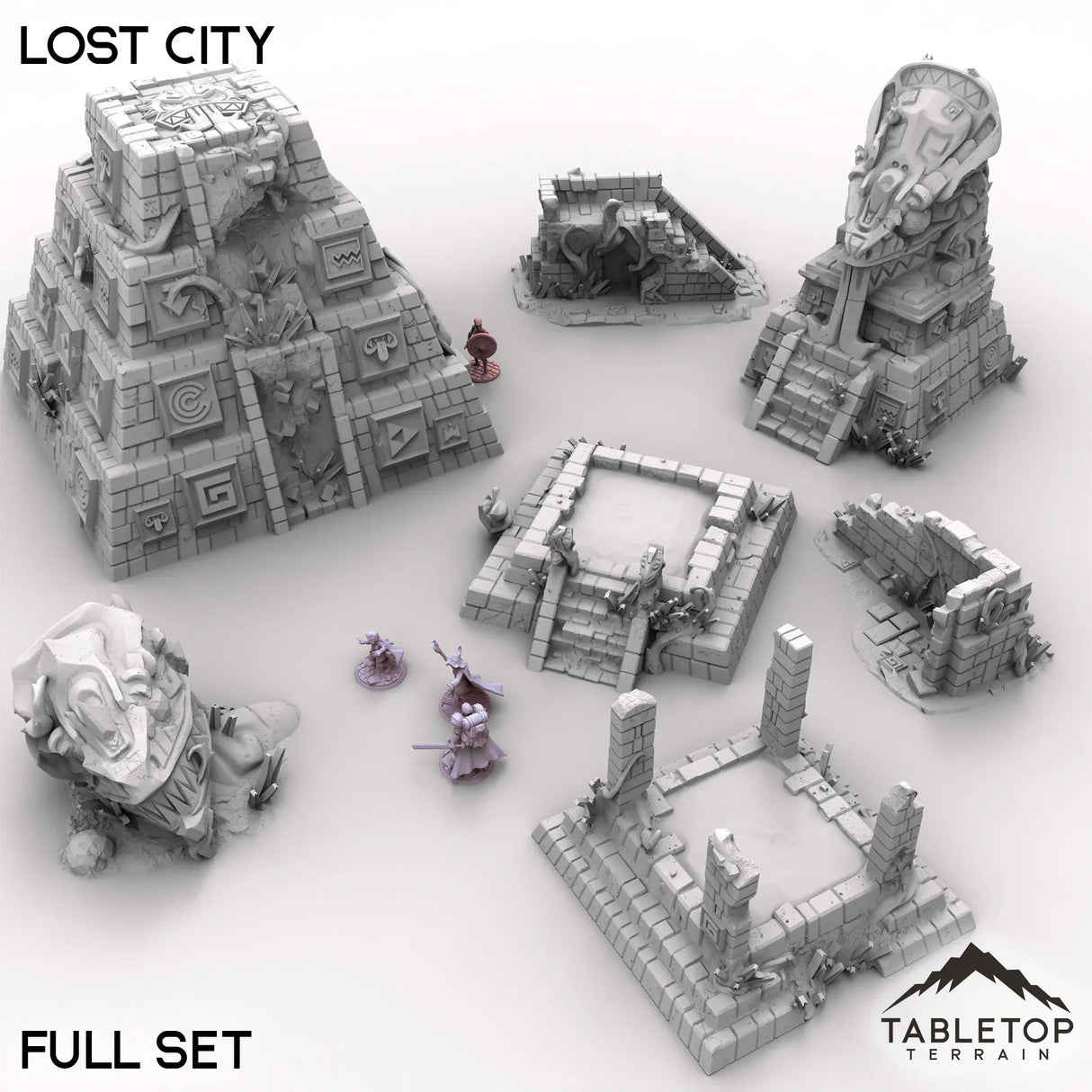 Tabletop Terrain Terrain 32mm / Full Set Lost City