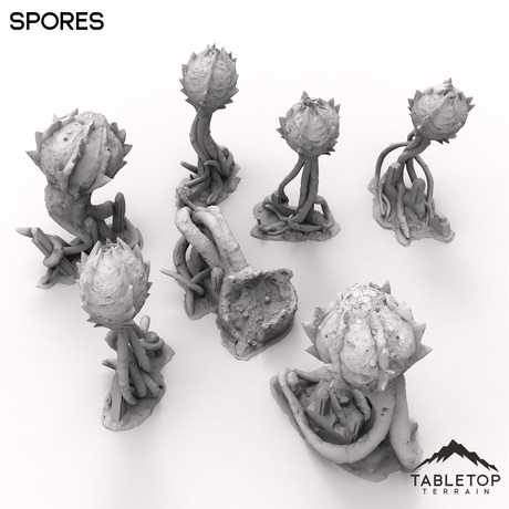 Tabletop Terrain Terrain 32mm / Full set Spores