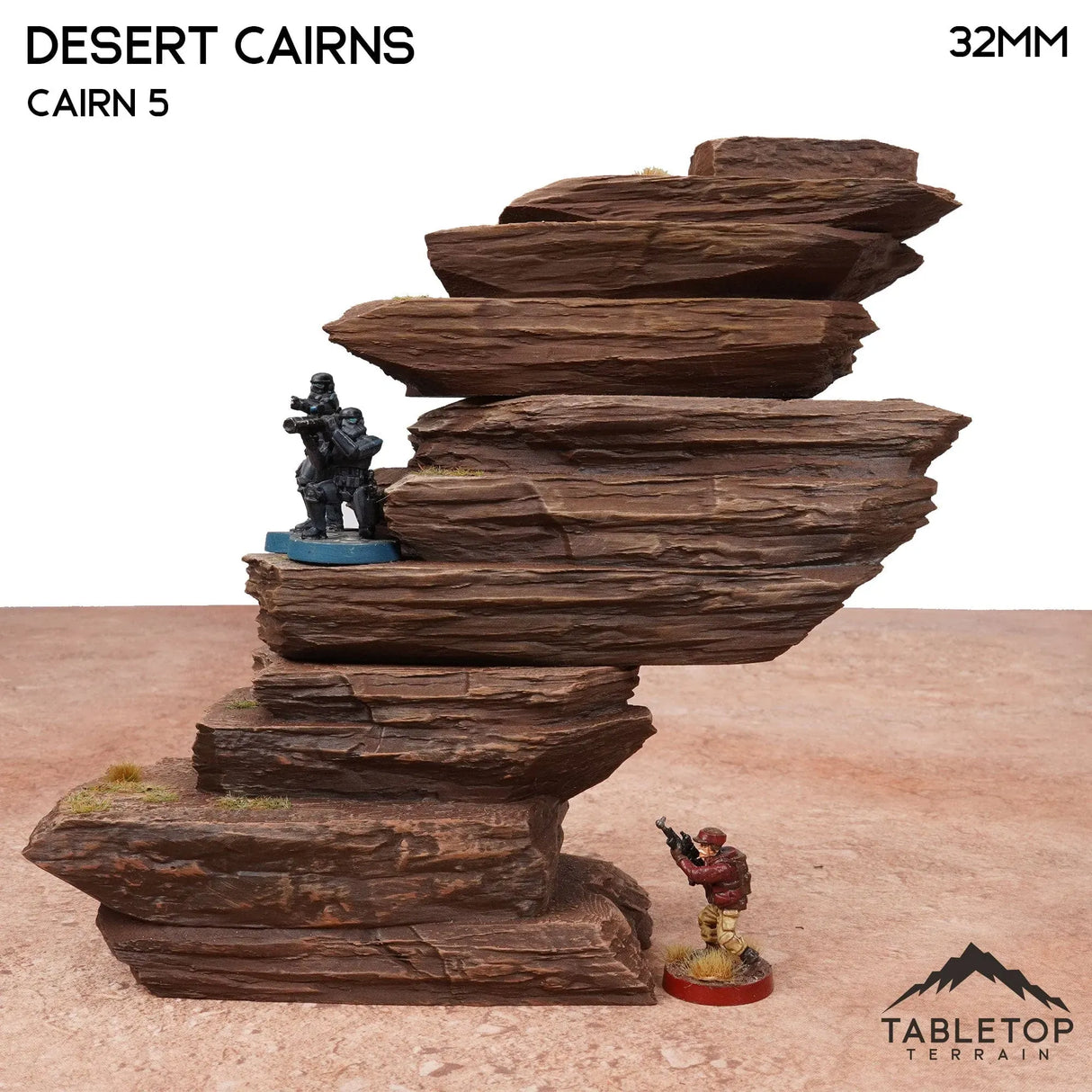 Tabletop Terrain Terrain 32mm / Mountain 5 Desert Cairns