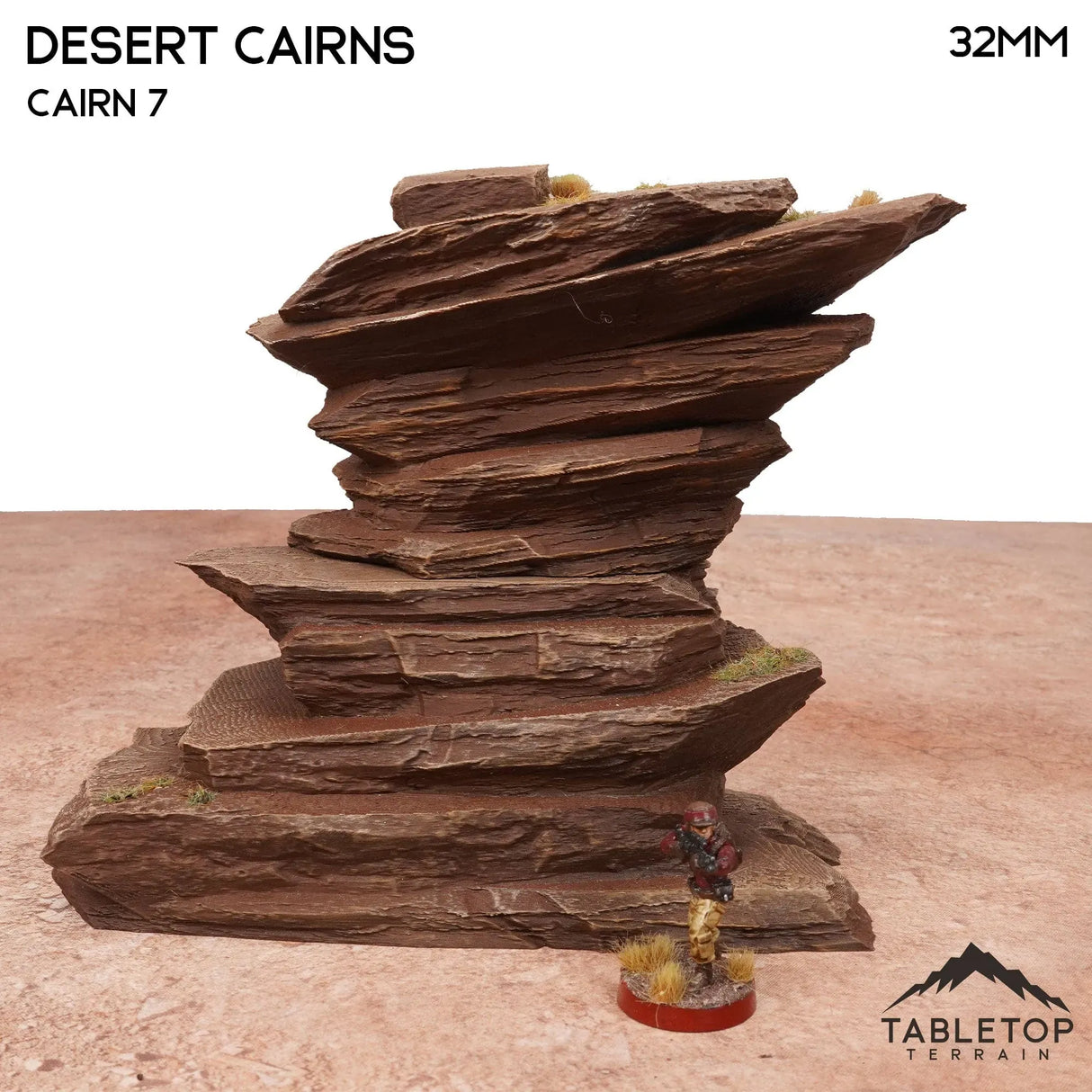Tabletop Terrain Terrain 32mm / Mountain 7 Desert Cairns