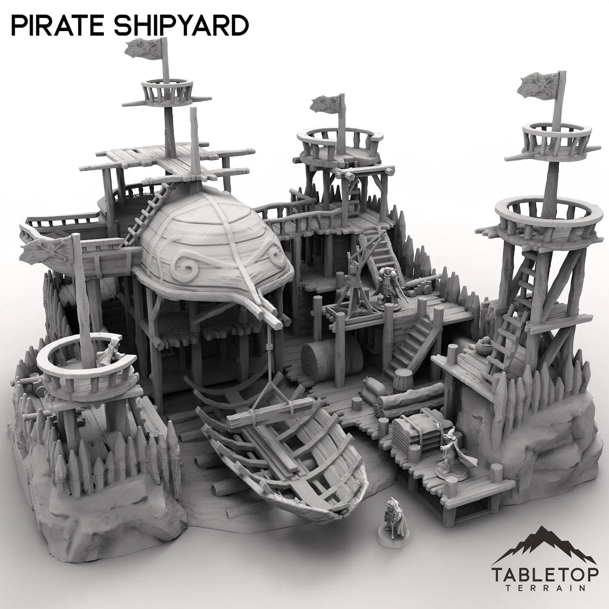 Tabletop Terrain Terrain 32mm Pirate Shipyard