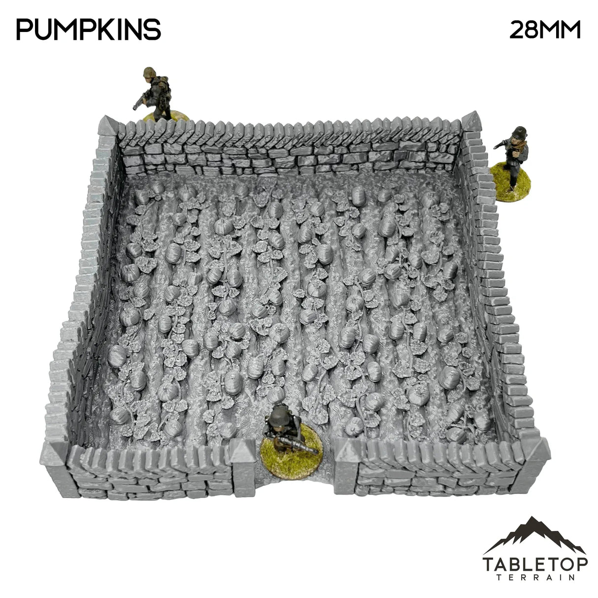 Tabletop Terrain Terrain 32mm / Pumpkin Farm Fields - Country & King - Fantasy Historical Terrain