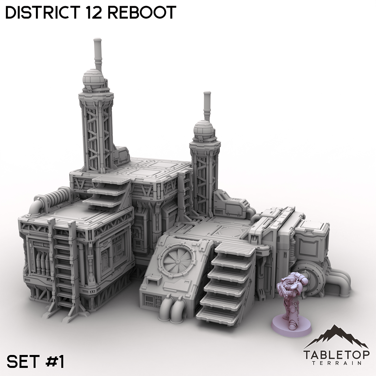 Tabletop Terrain Terrain 32mm / Set 1 District 12 Reboot