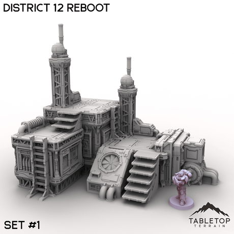 Tabletop Terrain Terrain 32mm / Set 1 District 12 Reboot