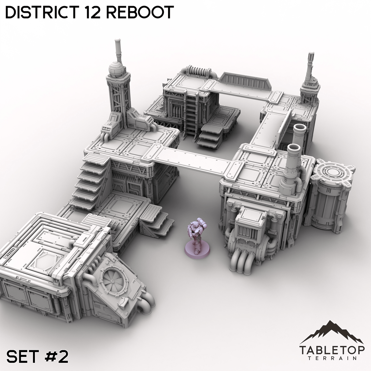 Tabletop Terrain Terrain 32mm / Set 2 District 12 Reboot