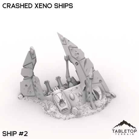 Tabletop Terrain Terrain 32mm / Ship 2 Crashed Xeno Ships