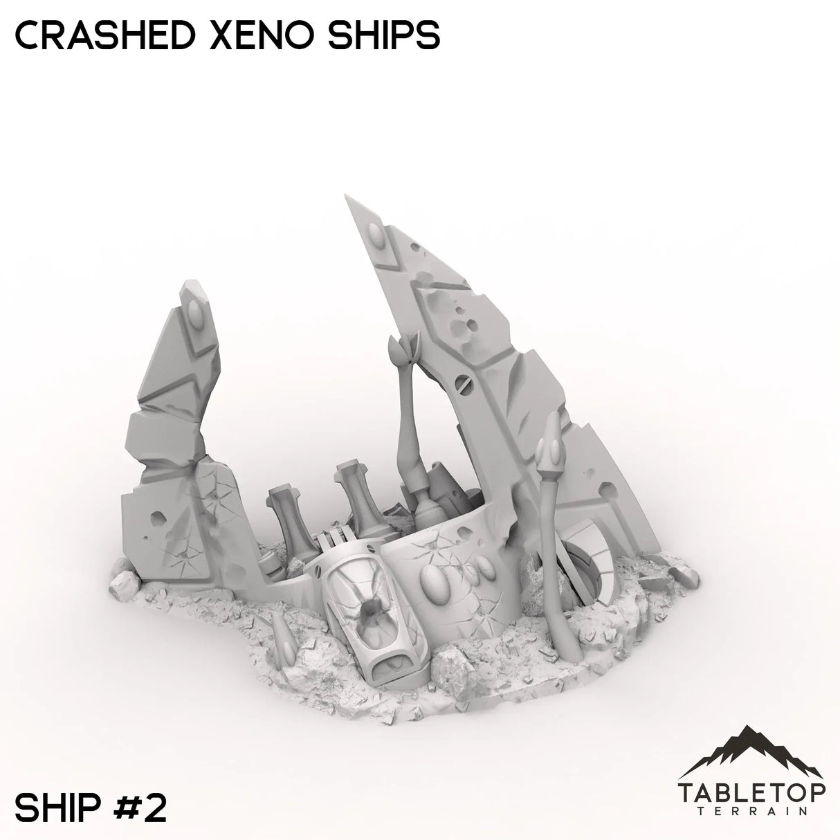Tabletop Terrain Terrain 32mm / Ship 2 Crashed Xeno Ships