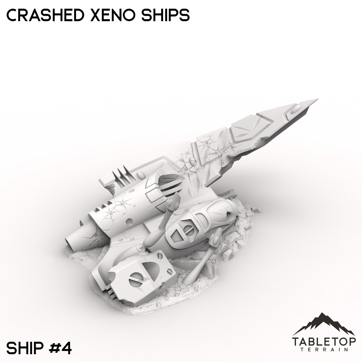 Tabletop Terrain Terrain 32mm / Ship 4 Crashed Xeno Ships