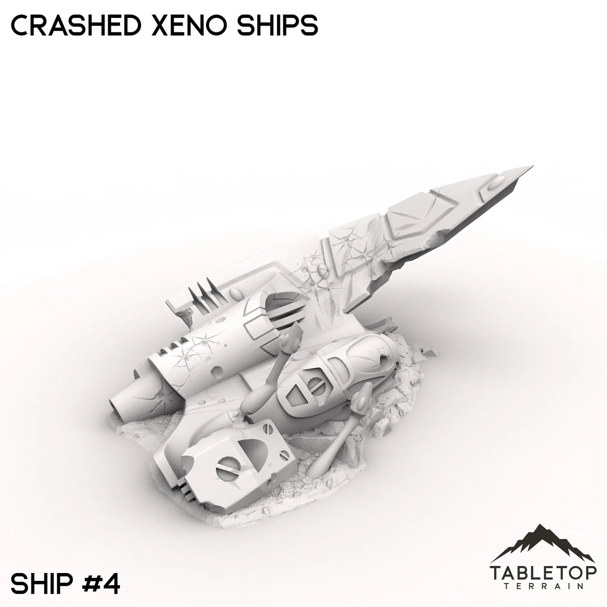 Tabletop Terrain Terrain 32mm / Ship 4 Crashed Xeno Ships