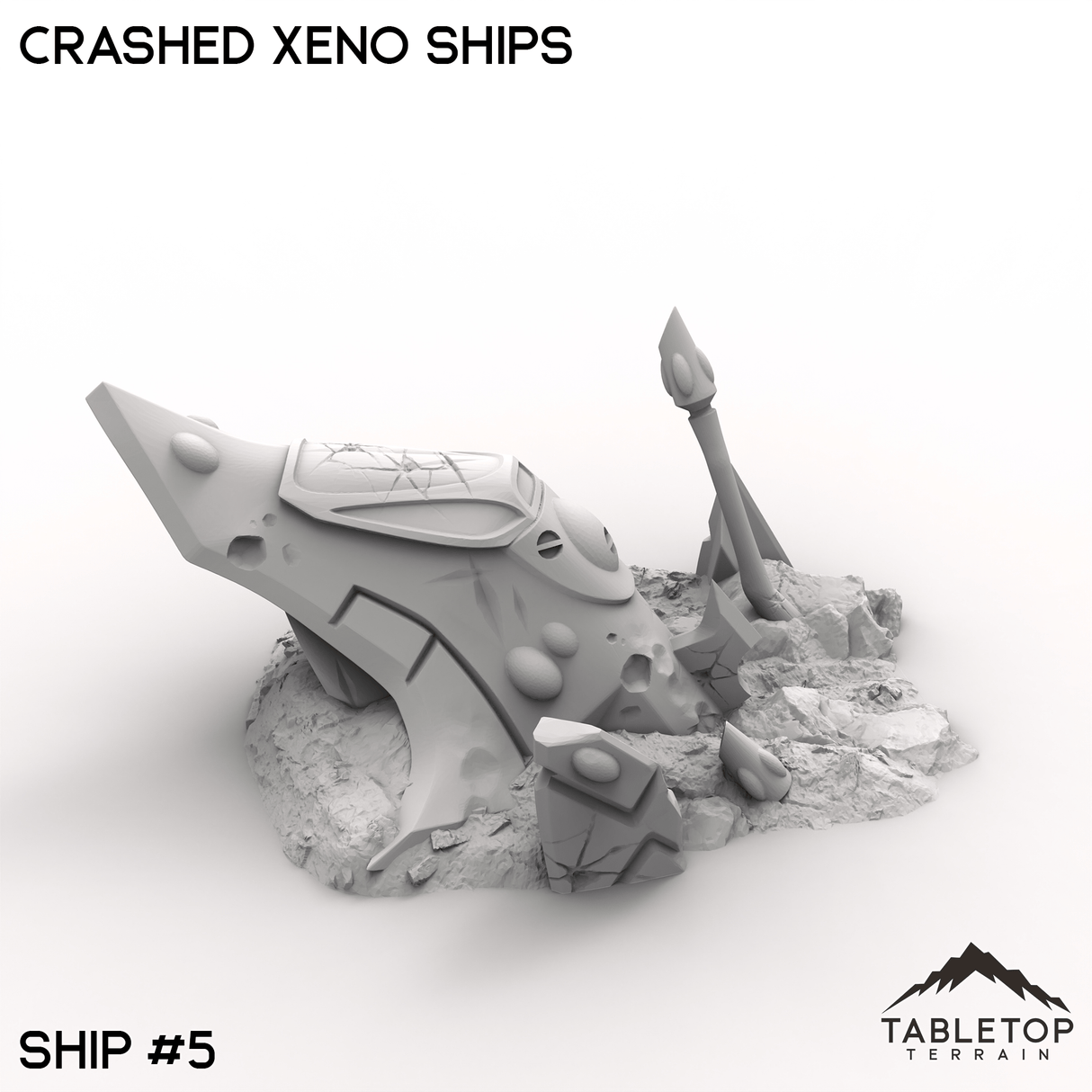 Tabletop Terrain Terrain 32mm / Ship 5 Crashed Xeno Ships