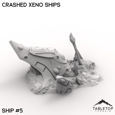 Tabletop Terrain Terrain 32mm / Ship 5 Crashed Xeno Ships