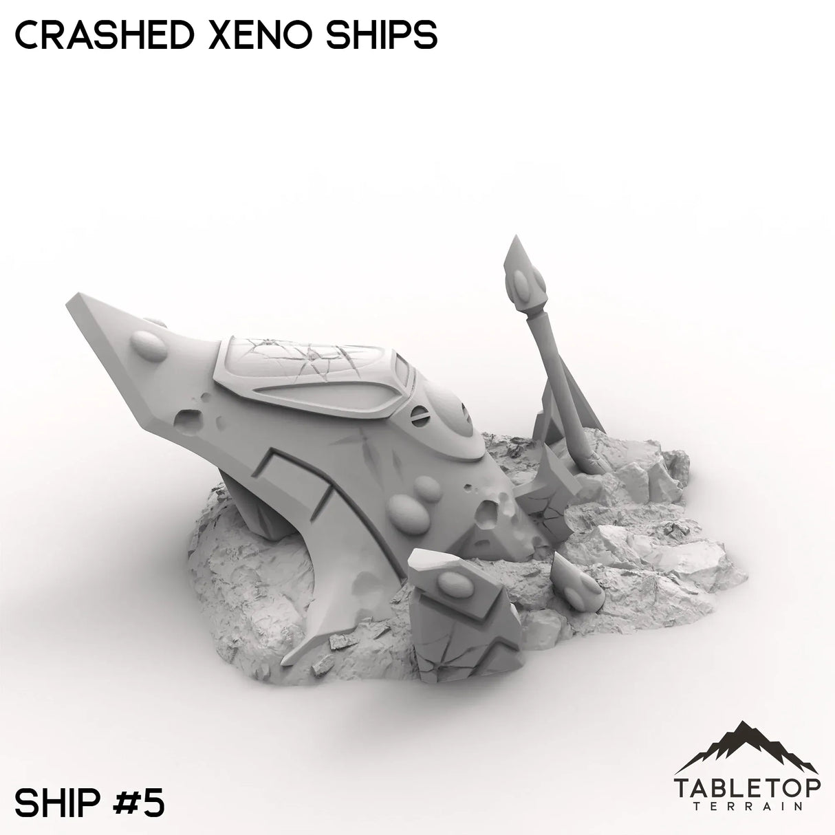 Tabletop Terrain Terrain 32mm / Ship 5 Crashed Xeno Ships