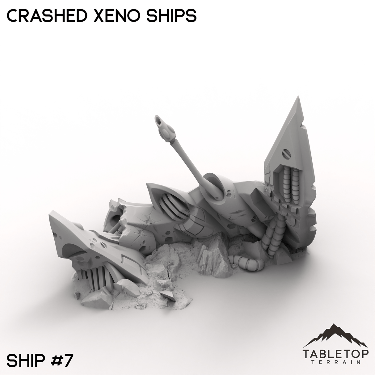 Tabletop Terrain Terrain 32mm / Ship 7 Crashed Xeno Ships