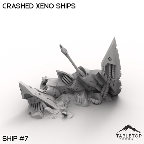 Tabletop Terrain Terrain 32mm / Ship 7 Crashed Xeno Ships
