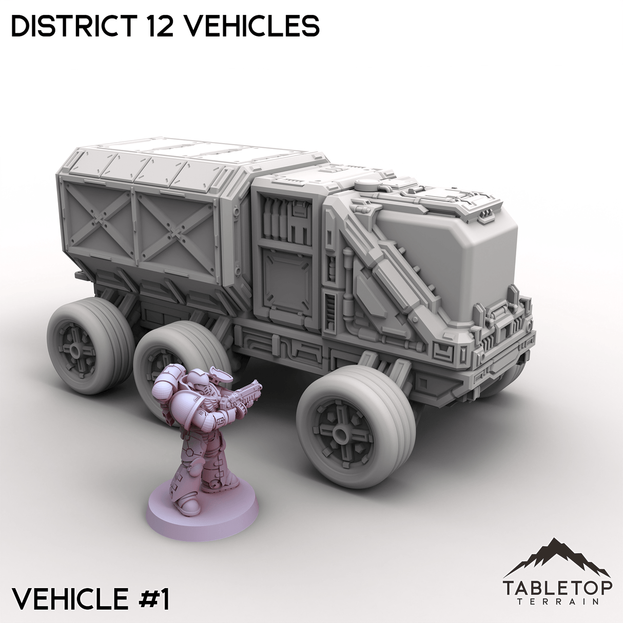 Tabletop Terrain Terrain 32mm / Vehicle 1 District 12 Vehicles