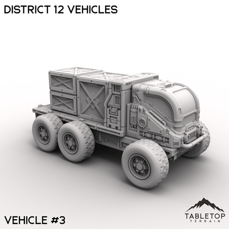 Tabletop Terrain Terrain 32mm / Vehicle 3 District 12 Vehicles