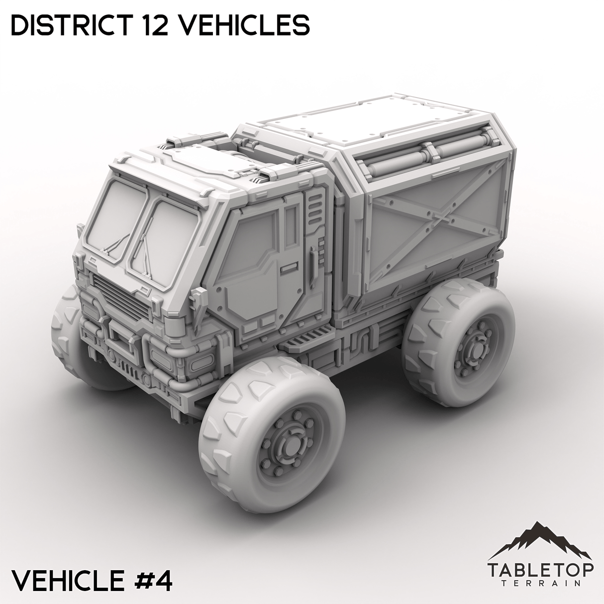 Tabletop Terrain Terrain 32mm / Vehicle 4 District 12 Vehicles