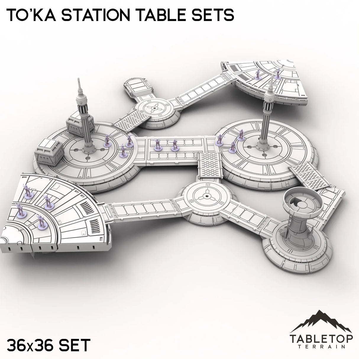 Tabletop Terrain Terrain 36x36 To'ka Station Table Sets