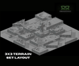 Tabletop Terrain Terrain 3x3 Battlefield Trench Wars - Full Table Collection