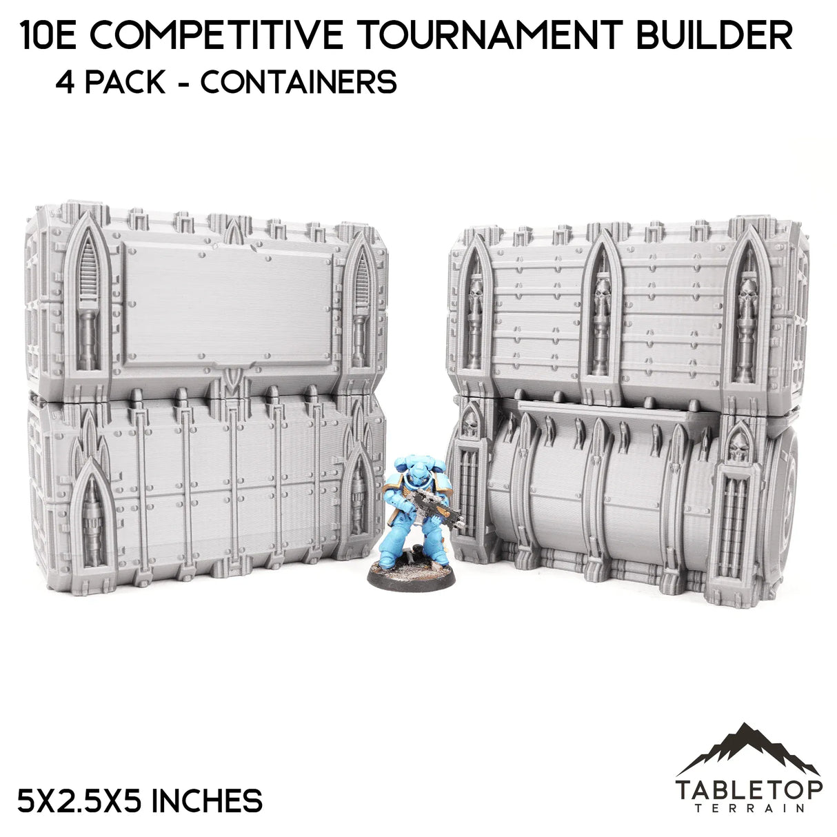 Tabletop Terrain Terrain 4 Pack of Containers 10e Competitive Tournament Builder