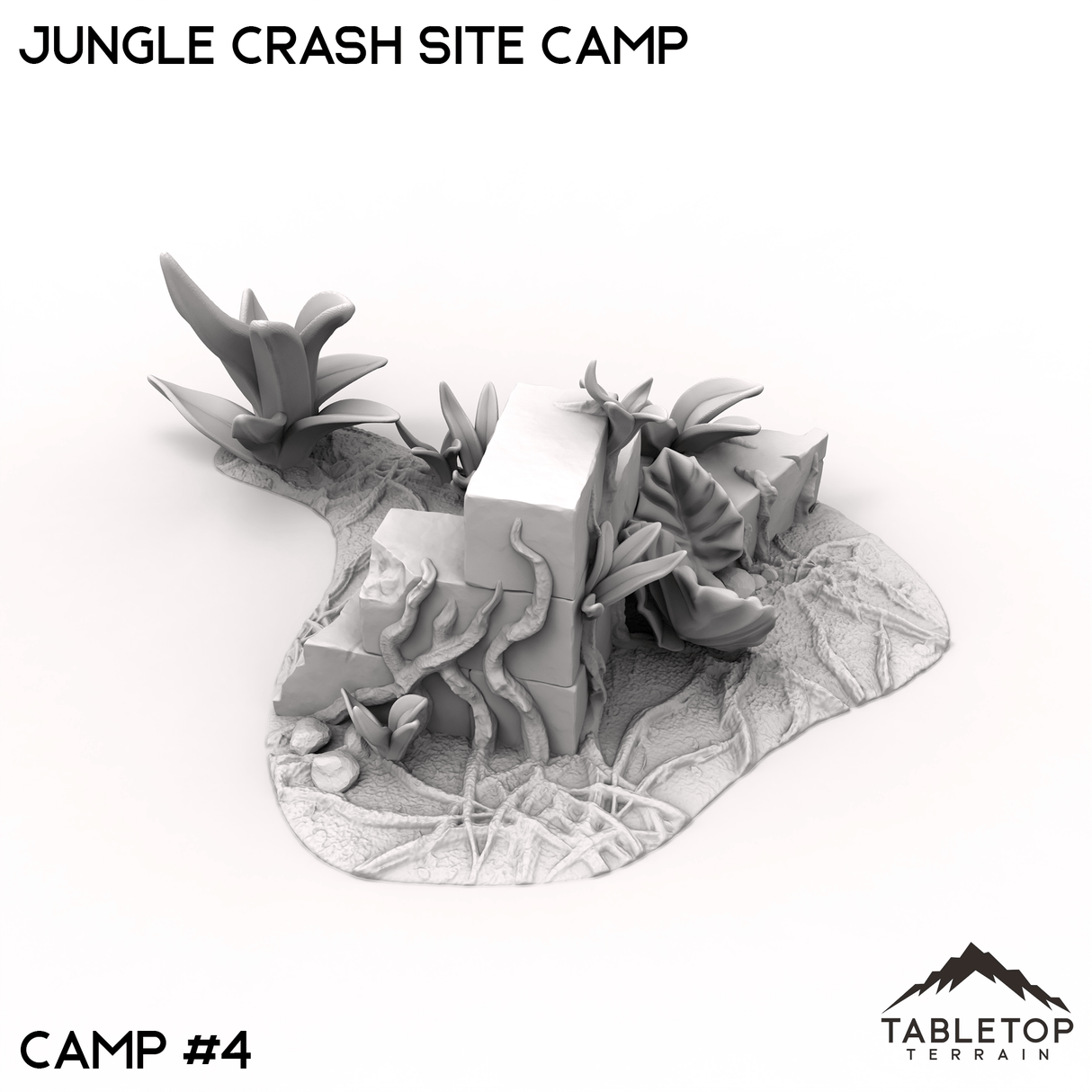Tabletop Terrain Terrain 40mm / Camp 4 Jungle Crash Site Camp