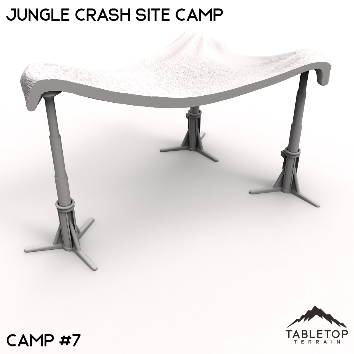Tabletop Terrain Terrain 40mm / Camp 7 Jungle Crash Site Camp