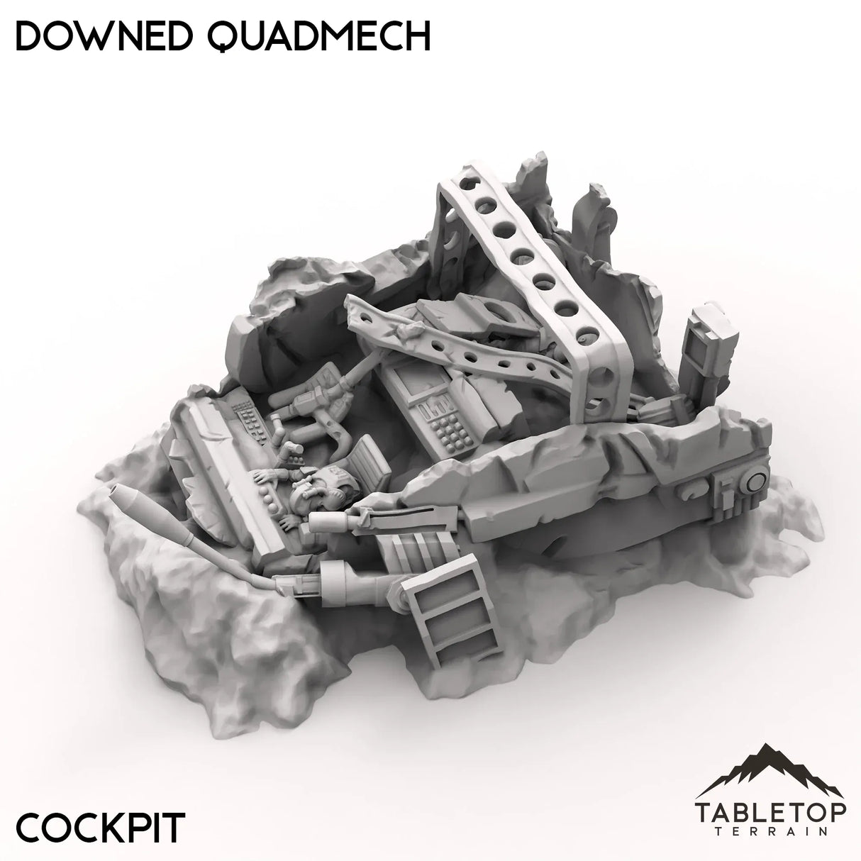 Tabletop Terrain Terrain 40mm / Cockpit Downed Quadmech