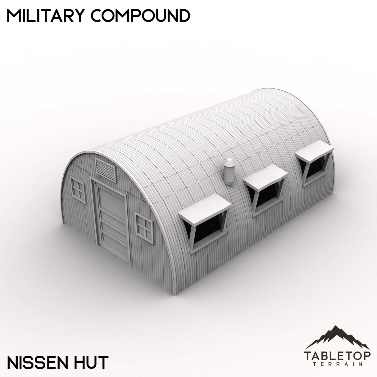 Tabletop Terrain Terrain 40mm / Nissen Hut Military Compound