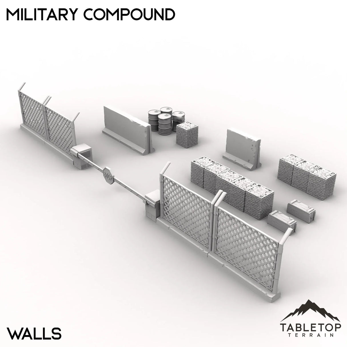 Tabletop Terrain Terrain 40mm / Walls Military Compound
