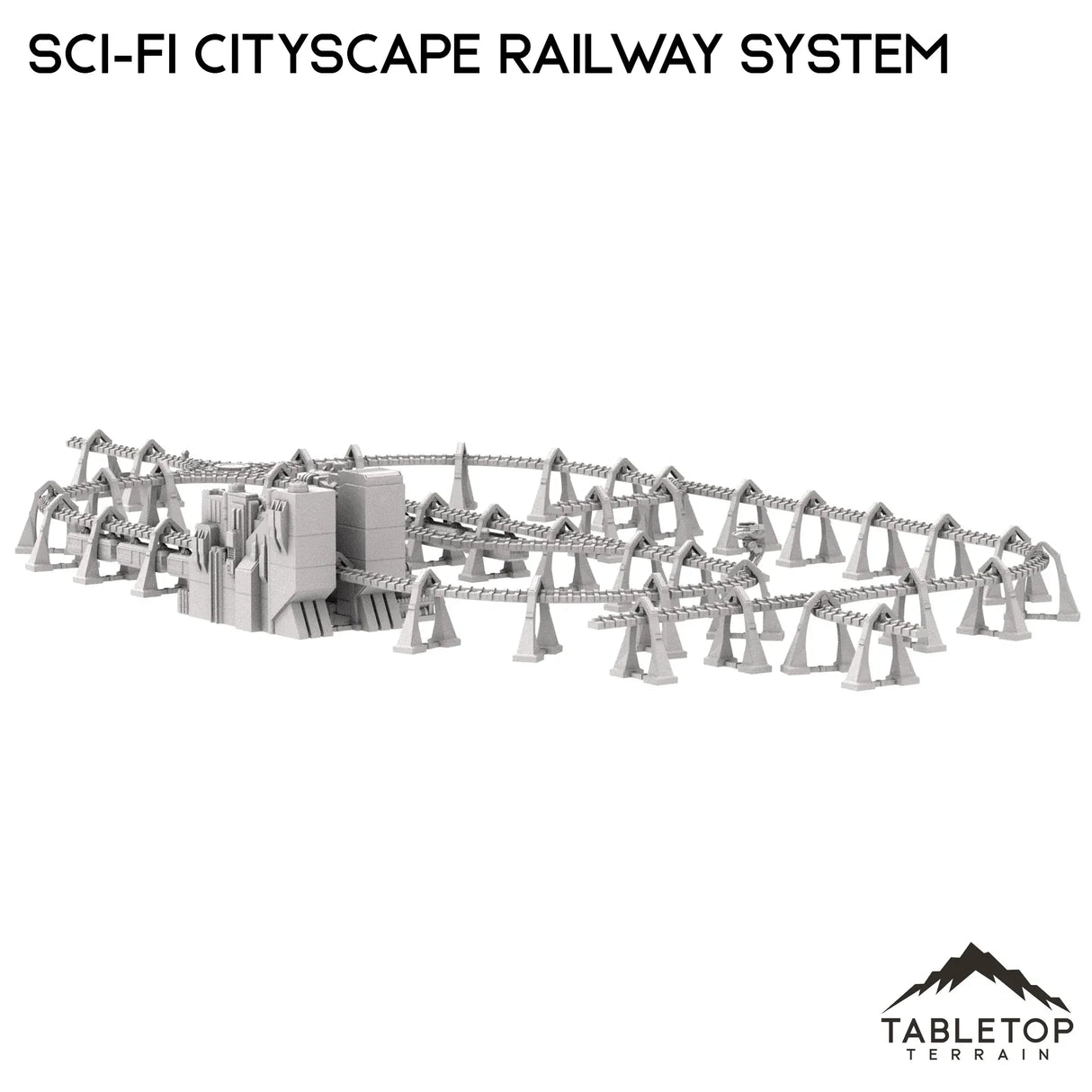 Tabletop Terrain Terrain 6mm Sci-Fi Cityscape Elevated Rail System