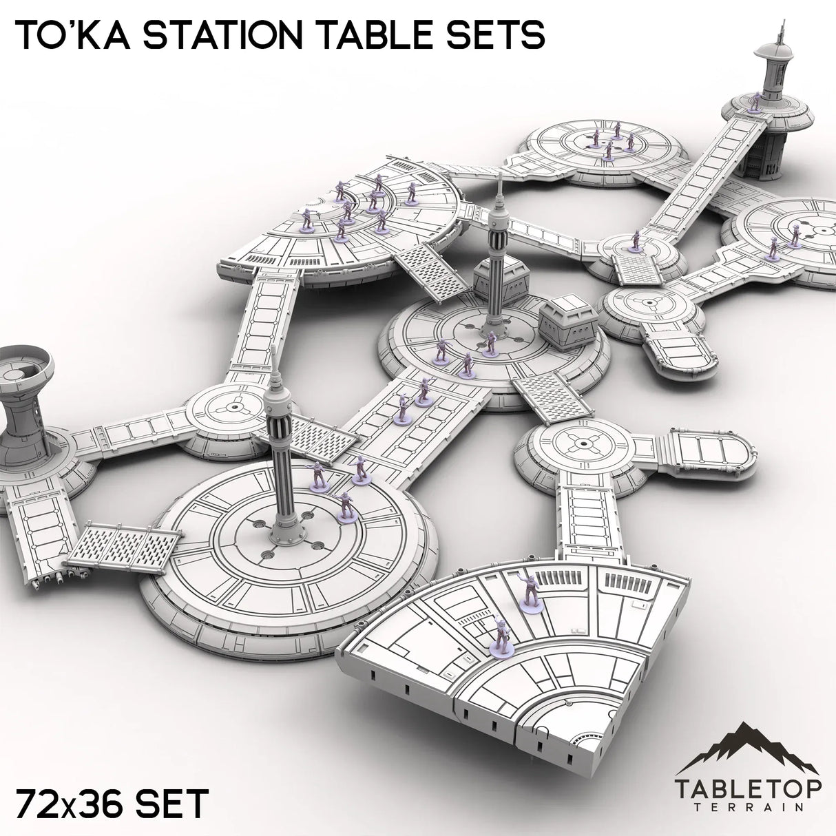 Tabletop Terrain Terrain 72x36 To'ka Station Table Sets
