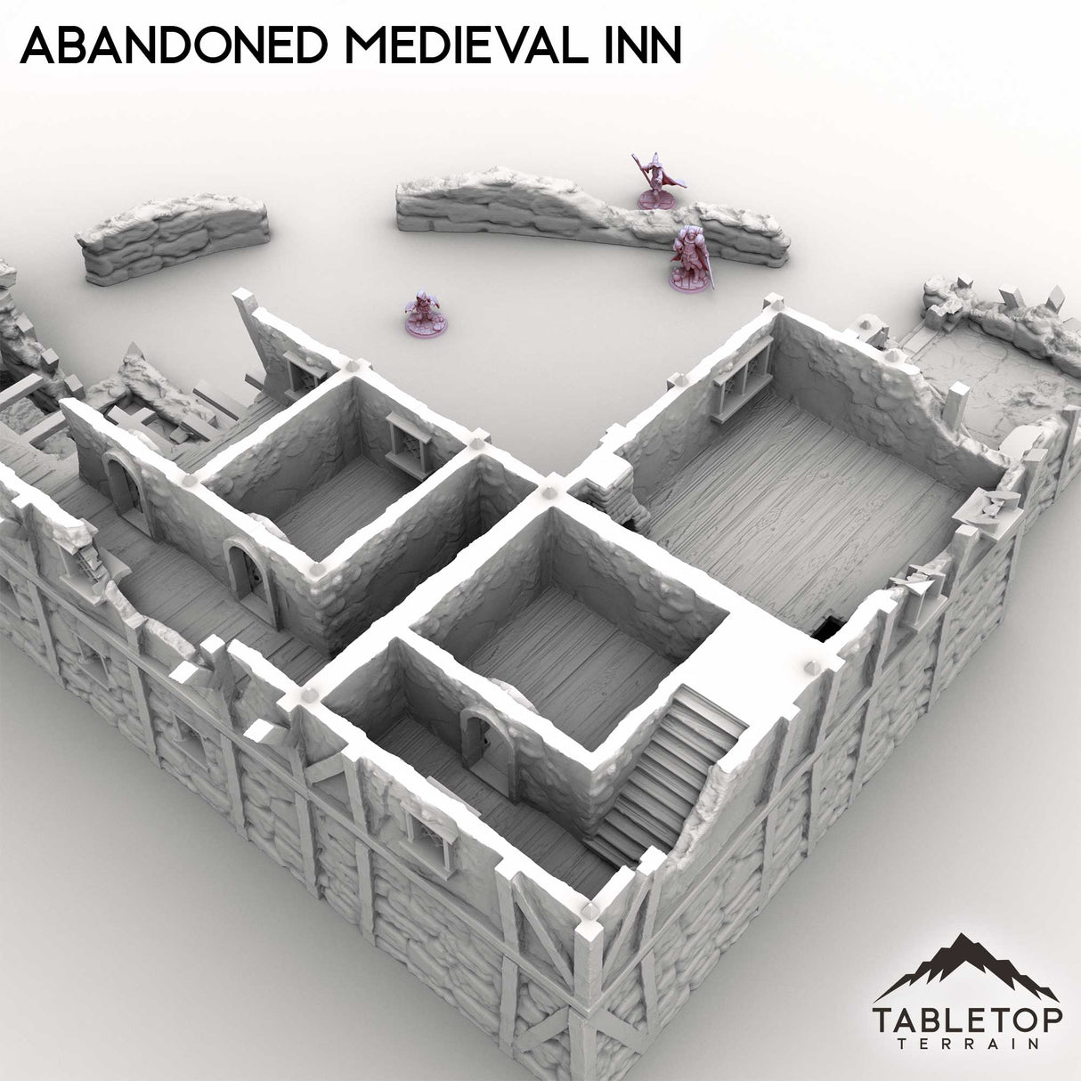 Tabletop Terrain Terrain Abandoned Medieval Inn