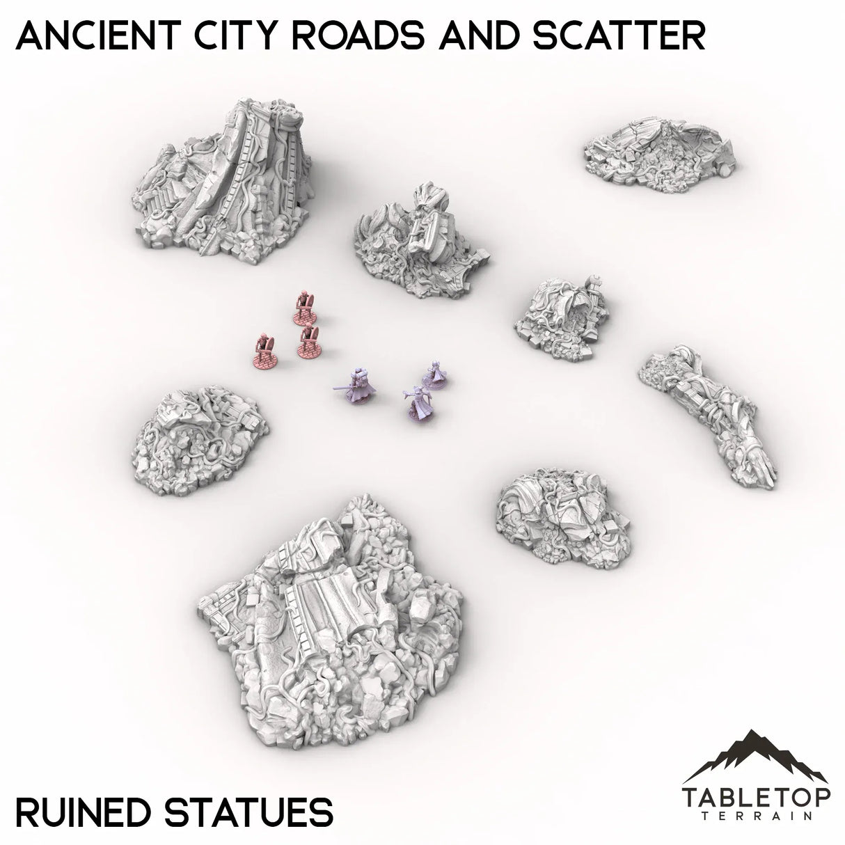 Tabletop Terrain Terrain Ancient City Roads and Scatter
