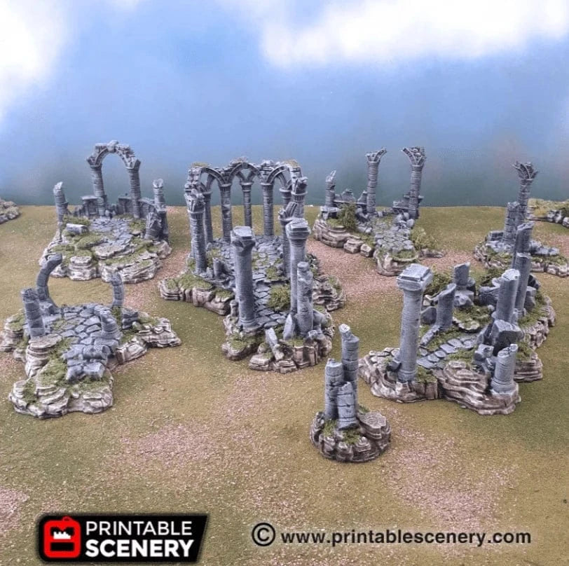 Tabletop Terrain Terrain Ancient Ruins - Fantasy Scatter Terrain