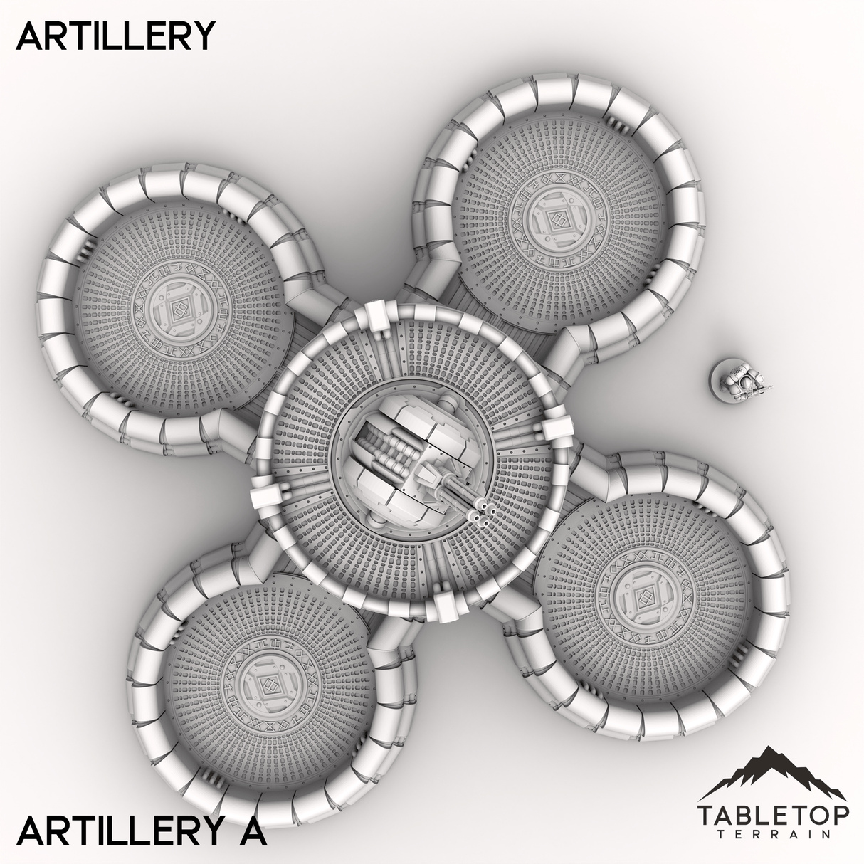 Tabletop Terrain Terrain Artillery - Vahngart, Garrisoned Moon