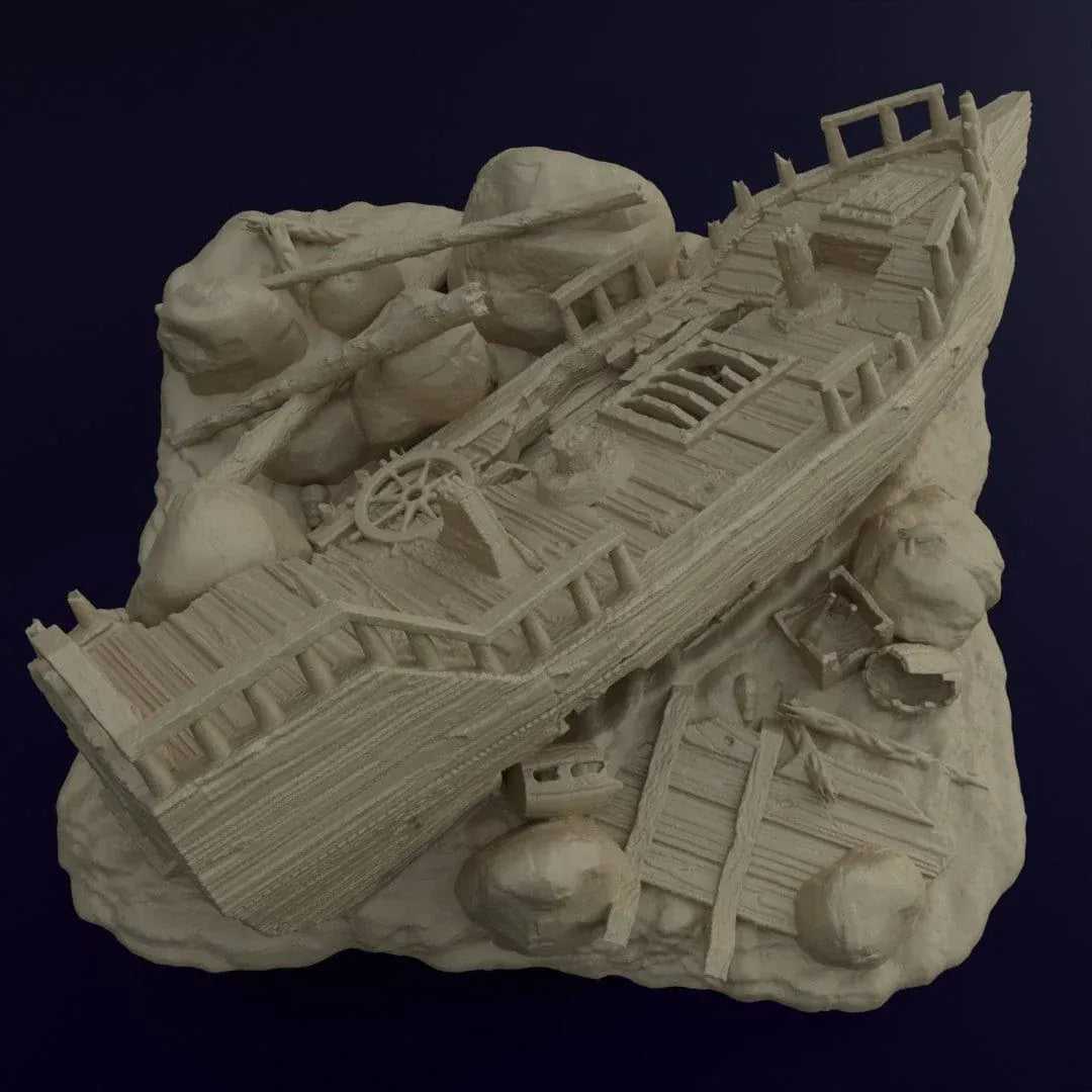 Tabletop Terrain Terrain Ashored Galley