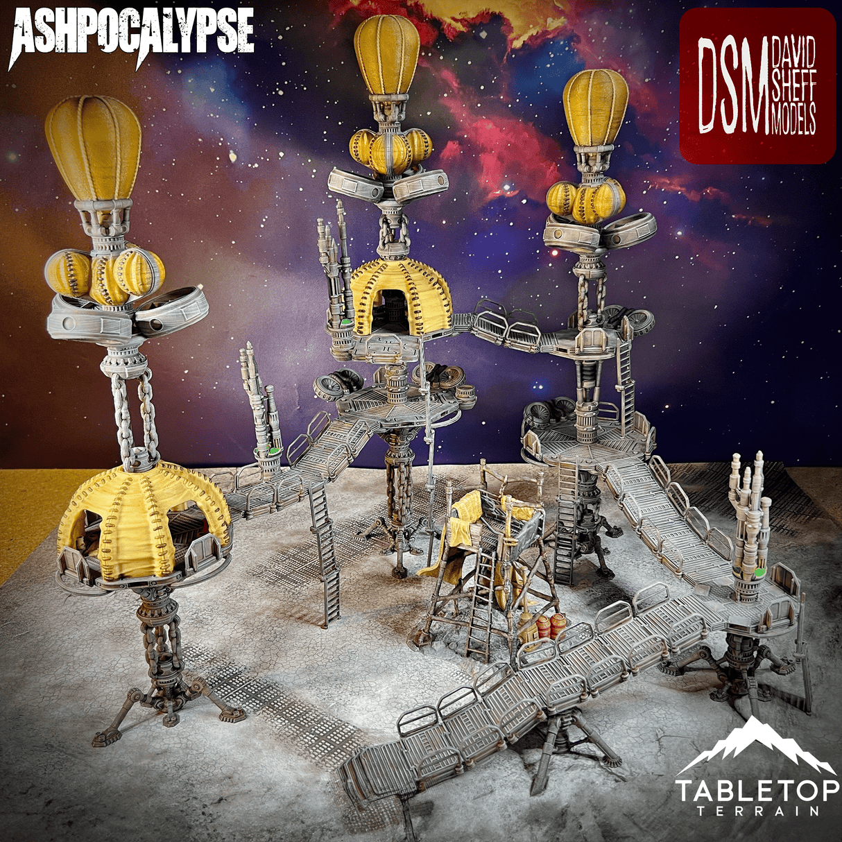 Tabletop Terrain Terrain Ashpocalypse Modular Wasteland Terrain Set