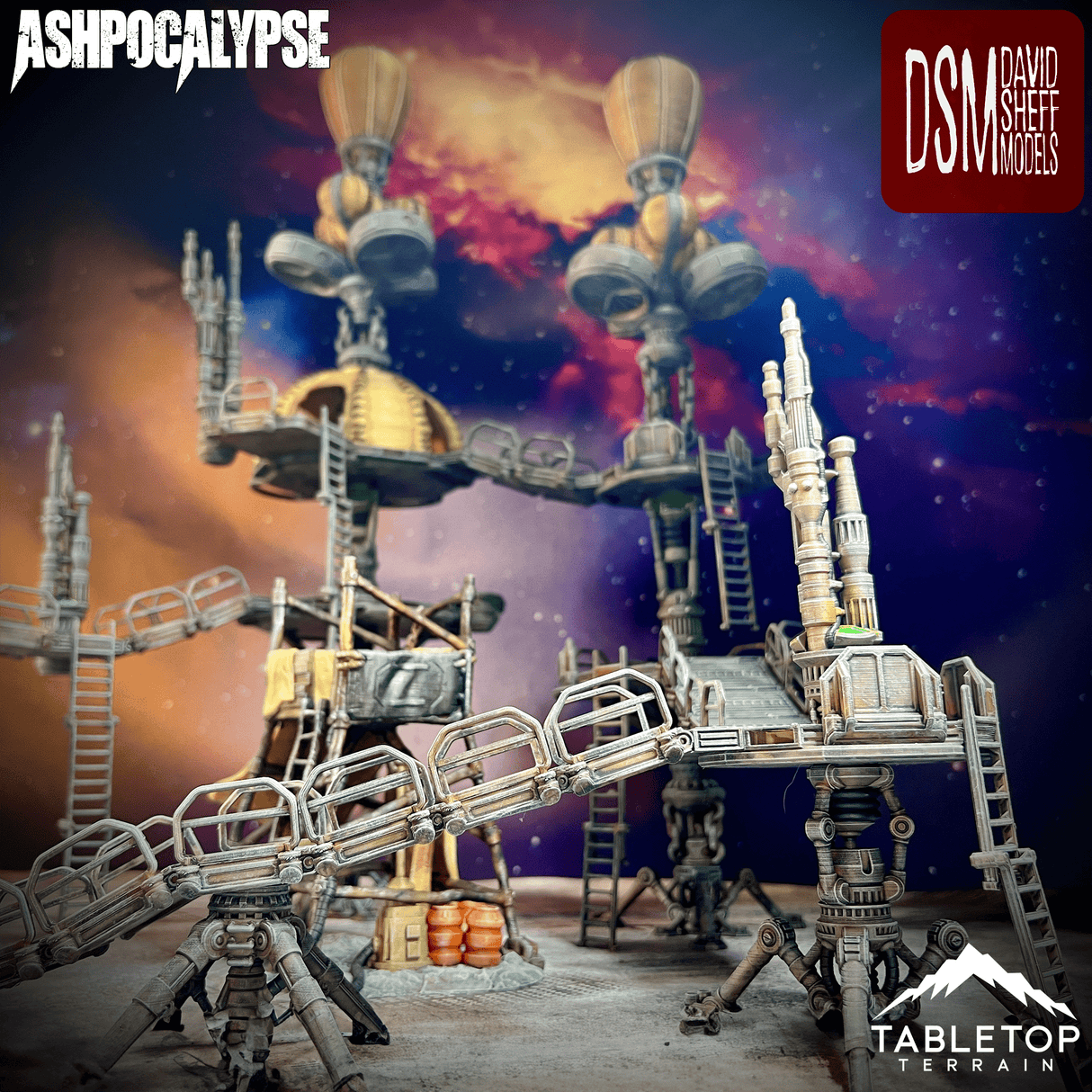 Tabletop Terrain Terrain Ashpocalypse Modular Wasteland Terrain Set