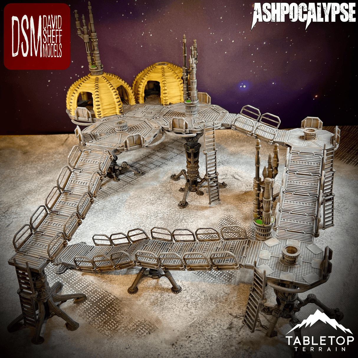 Tabletop Terrain Terrain Ashpocalypse Modular Wasteland Terrain Set
