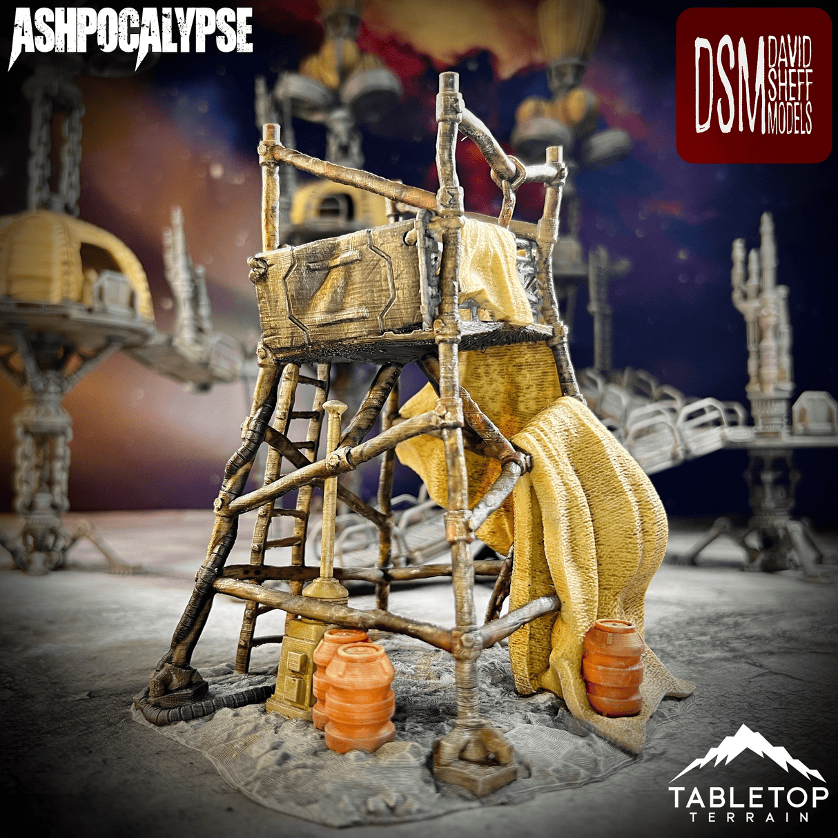 Tabletop Terrain Terrain Ashpocalypse Modular Wasteland Terrain Set