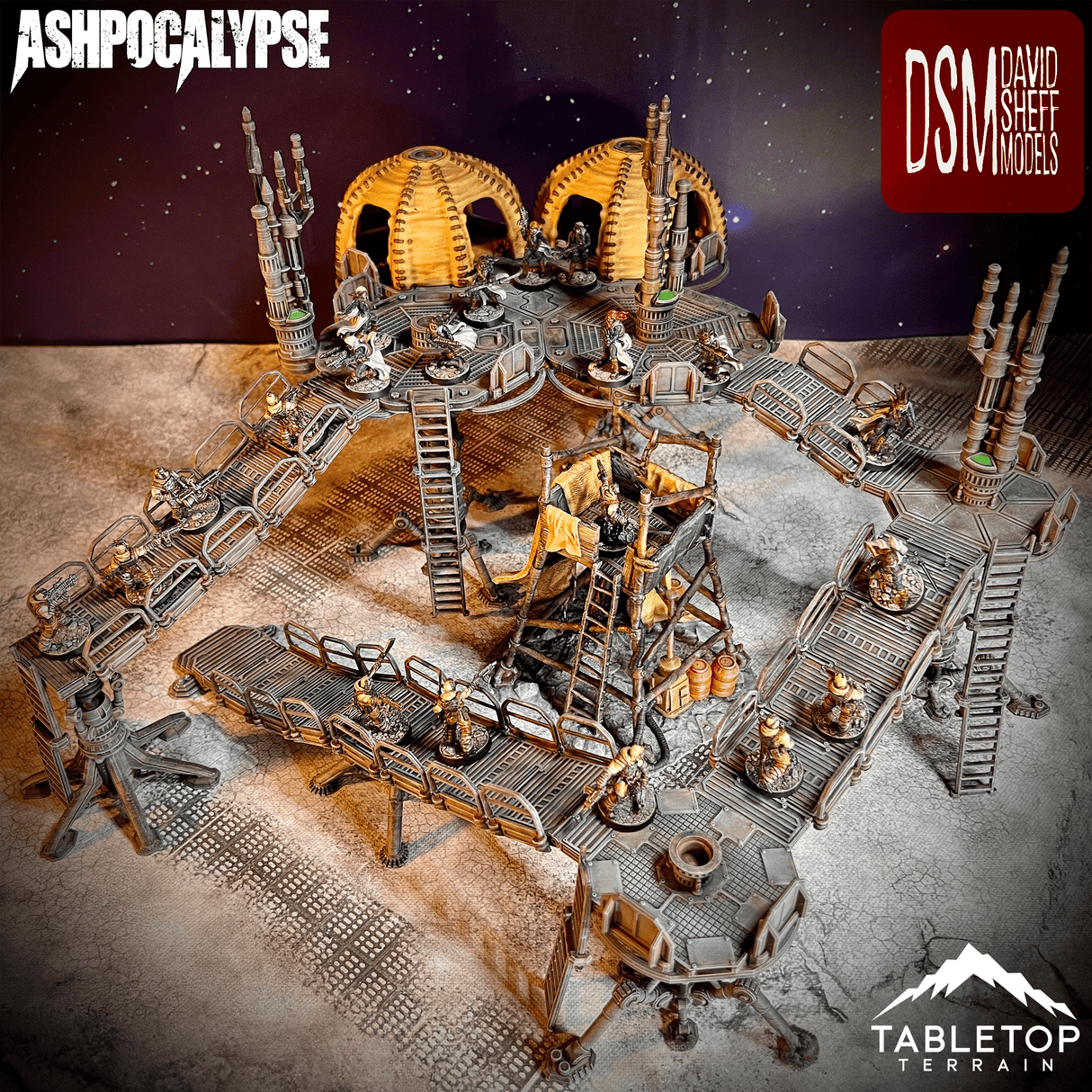 Tabletop Terrain Terrain Ashpocalypse Modular Wasteland Terrain Set